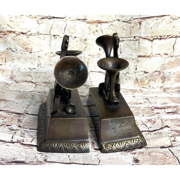Vintage Castilian Imports Musical Instruments Bookends - Picture 9 of 11